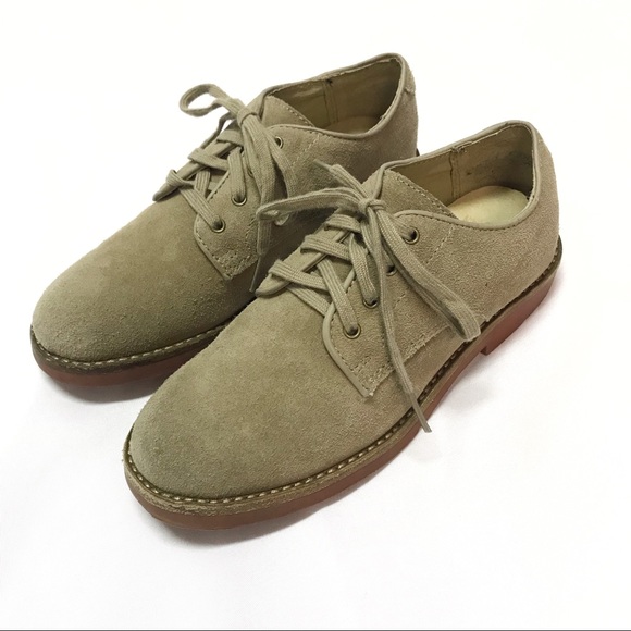 Polo Ralph Lauren Boys Suede Oxfords Size 1.5 - Picture 3 of 5